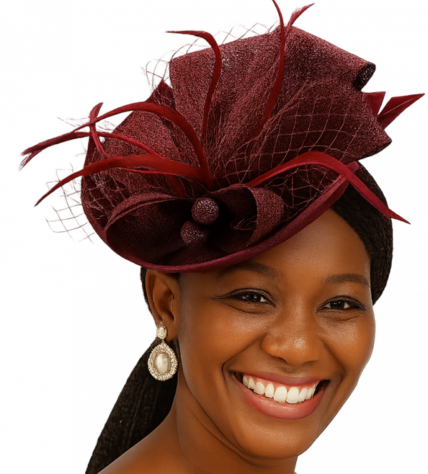 Fascinator Tea Party Hat – 2025 Derby Pillbox Kentucky Hat for Women