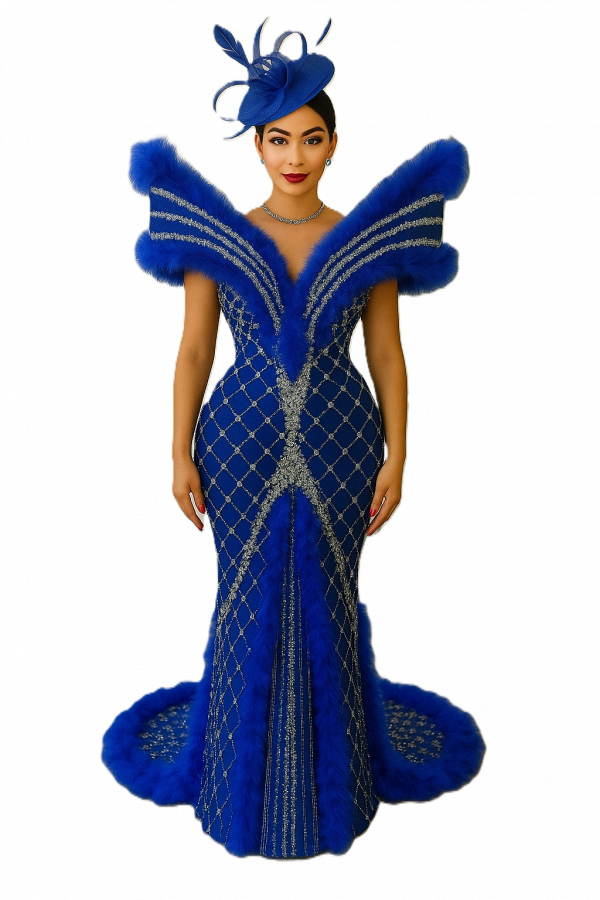 Royal Blue Luxury Gown