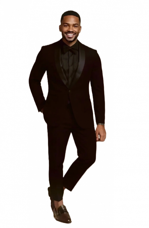Classic Black Velvet Suit
