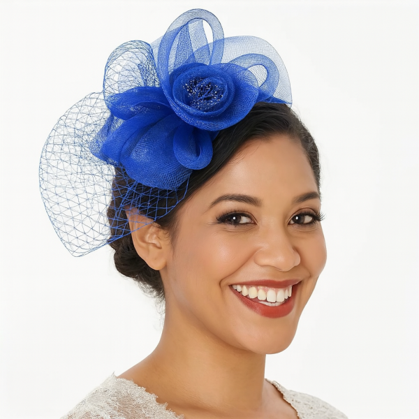 Royal Blue Fascinator Headpiece