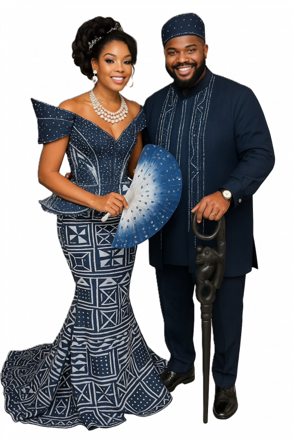 Traditional Couple Ensemble Cameroon