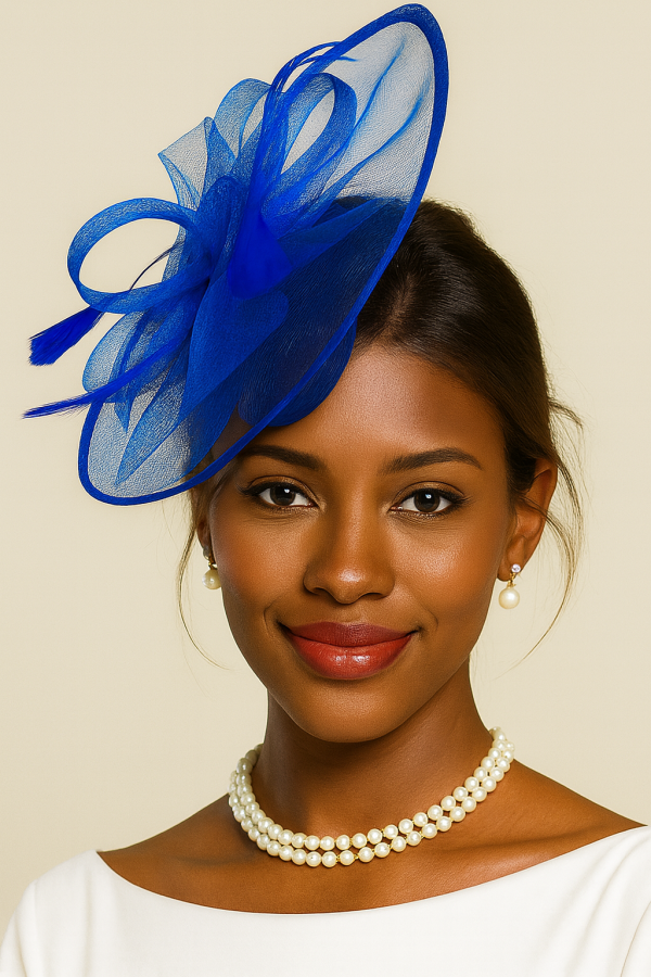 Women Fascinator Hats Tea Party Hat Vintage Pillbox Hat Headband for Cocktail