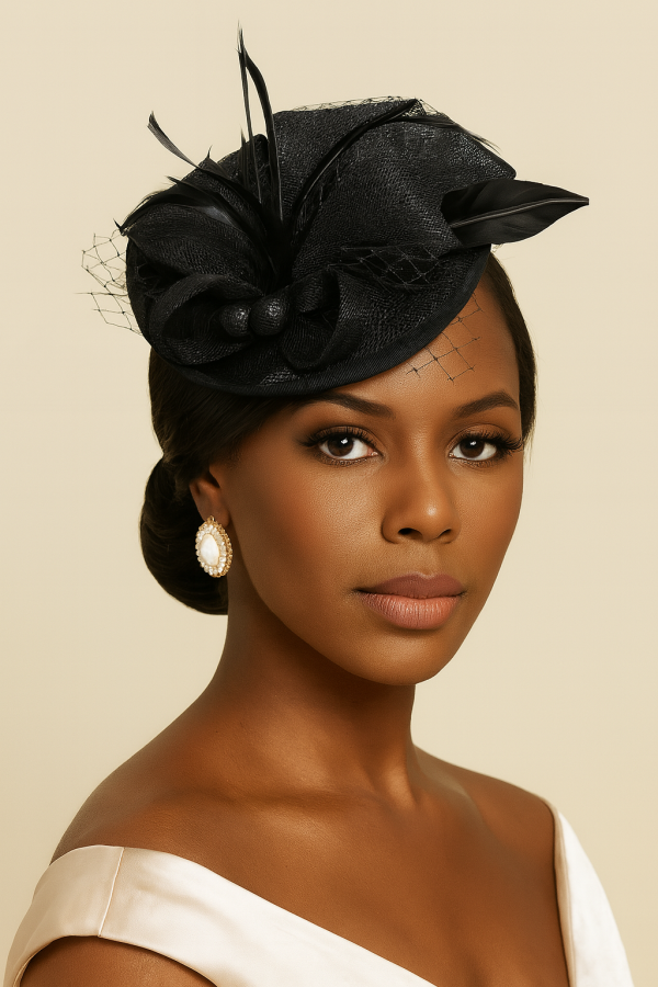 Fascinator Tea Party Hat – 2025 Derby Pillbox Kentucky Hat for Women