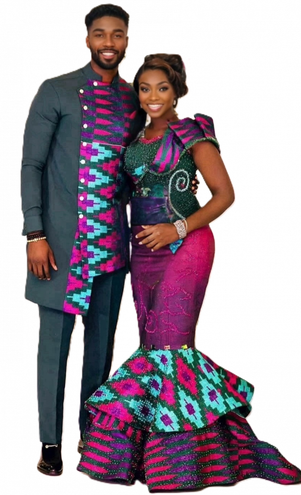 Traditional Couple Ensemble Ghana