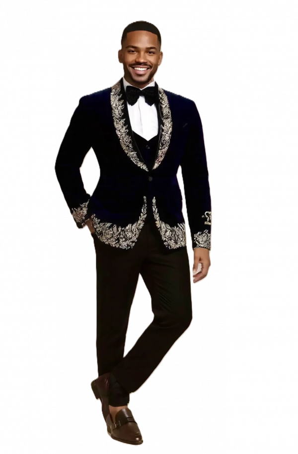 Royal Midnight Velvet Tuxedo Jacket